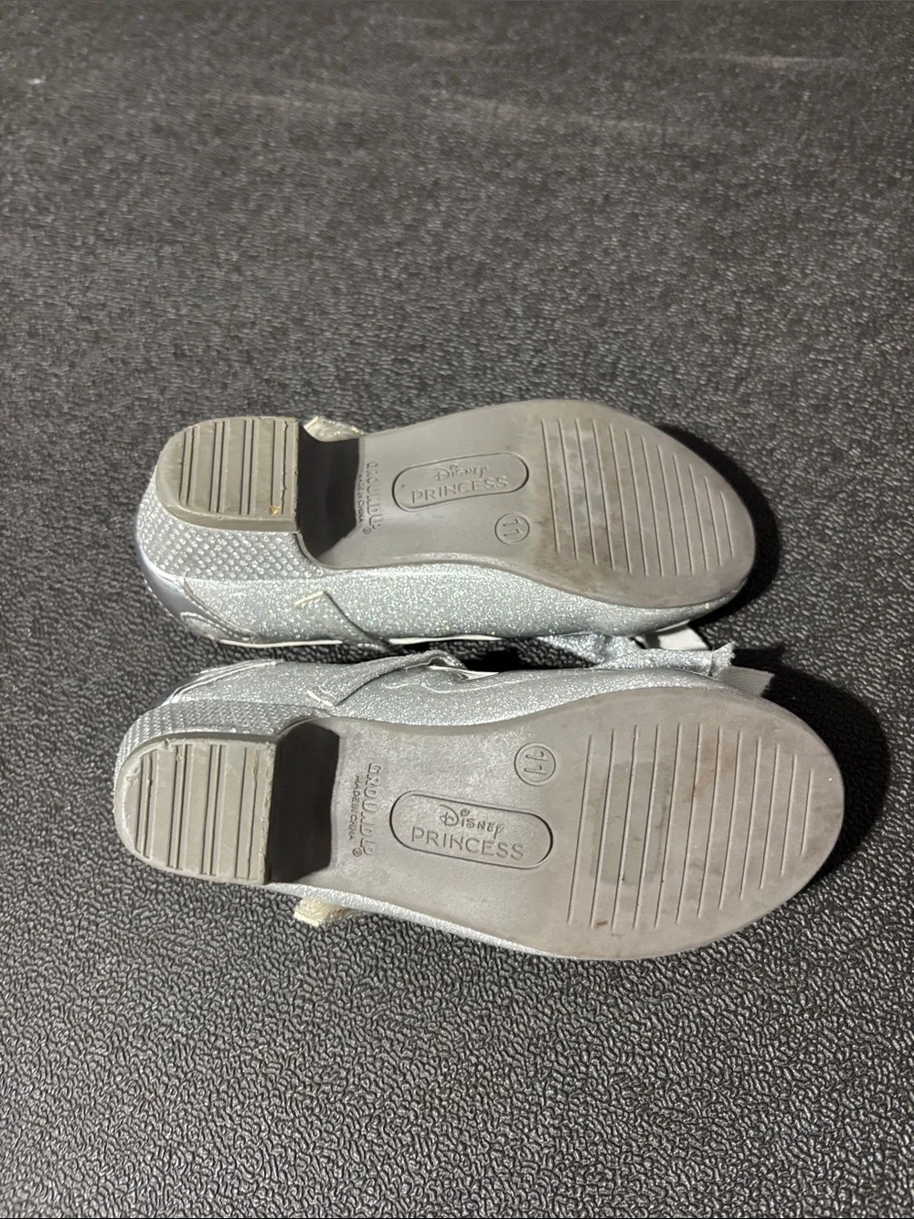 Disney Silver Glitter Toddler Dress Shoes